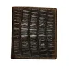 Portefeuilles faits à la main Vintage en cuir véritable portefeuille hommes Alligator vraie vache court sac à main mâle pinces à billets Bag1268o