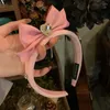 Pinzas para el pelo, diadema rosa elegante con corazón, diademas con lazo y diamantes de imitación, disfraz de Cosplay, tocado para niña, fiesta de cumpleaños