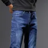 23e Herfst/Winter Slim Fit Comfortabel Stijlvol Gepersonaliseerde Straight Duurzame Real Wear Casual Jeans 240226