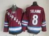 커스텀 멘스 여성 청소년 빈티지 콜로라도 콜로라도'Avalanchehockey Jerseys 52 Adam Foote 21 Peter Forsberg 8 Teemu Selanne 9 Paul Kariya 19 Joe Sakic 33 Patrick Roy J