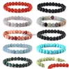 Perlé 4mm 6mm 8mm brins de pierre naturelle perlé bracelets de charme élastiques pour femmes hommes bracelet bijoux de yoga faits à la main livraison directe Jewe Dhbzo