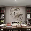 Neue Chinesische Schmiedeeisen Doppel Ring Landschaft Wandbehänge Hause Wohnzimmer Wandbild Dekoration Büro Aufkleber Crafts315K