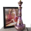 Obiekty dekoracyjne figurki Jeannie butelka lustrzana bogata fioletowa i marzenie o Jeannie genie butelka draca żywica rękodzieła ornament P221G