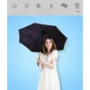 Parapluies 3 fois noir étoile parapluie femme automatique mâle pliant pour la pluie et le soleil parasol cadeau hommes fille enfant