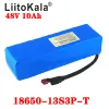 Batteria e-bike Liitokala 48v 10Ah Li ion Battery Pack Kit di conversione della bici Bafang 1000W e caricabatterie