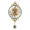Настенные часы в европейском стиле, персонализированные качающиеся медные часы с подвеской, модные часы с каплей клея, американские ретро-часы
