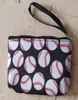 2021 Nya utomhusväskor Baseball Softball Canvas Coin Purse Travel Makeup Pouch5174483