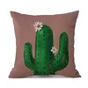 Oreiller créatif Cactus couverture plantes tropicales impression taie d'oreiller décoration De la maison taie d'oreiller Funda De Almohada