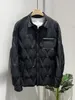 Winter New Product Men's Trendy V-shaped Embossed Down Coat Men's Thin Classic Versatile Down Shirt Men's