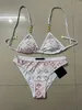 Tasarımcı Mayo Kadınlar Vintage Thong Micro Cover Up Womens Bikini Setleri Mayo Baskılı Mayo Takımları Yaz Plajı Giyim Yüzme Takım Awa122