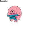 Broches Hanreshe Tardigrade Stoere Emaille Broche Pin Biologie Bacteriën Microbe Revers Rugzak Hoed Badge Sieraden Voor Bioloog Studenten