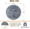 Christmas Round Area Rug Carpets for Living Room Soft Home Decor Bedroom Kid Plush Decoration Salon Thicker Pile 240226