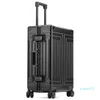 100% aluminium-Magnesium Bointing Rolling Bagage Business Cabin Case Spinner Travel Trolley Suitcase z kółkami Suitcases314L