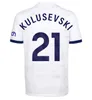 2024 2025 Richarlison fils Totten Kane Soccer Jerseys 2025 2024 Maddison Ham KulusEvski Hojbjerg Perisic Llors Romero Lucas Fans Joueur Men Kit Kit Football Shirts8899