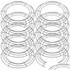 Декоративные цветочные венки 10 шт. Декор Гирлянда-обруч DIY Железный венок Поддержка Цветочная рамка Круглая стойка Металлическая доставка на дом G Otyck