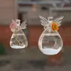 Vacker modern söt glas ängelform blomma växt hängande vas hemmakontor bröllop dekor 1 st210k