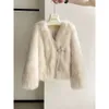 For 2023 Fox Women's New Winter Integrated Youth Mid Length Fur Coat Haining 7390