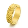 Jewelry Mens Stainless Steel Dragon Scale Rotatable Ring Fashion Simple Fashion Mens Food Ring Accessories