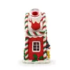 1 pk, 5,1 -inch glazen waterpijp, polymeerklei kerstthema glas roken met cartoon huis, gloed in donker, kerstboom, kerst sneeuwmanhome bureaubladdecoratie