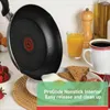 Cookware Sets Specialty Nonstick Fry Pan Set 3 Piece 8 9. Inch Oven Safe 350F Pots And Pans Dishwasher Black