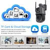 30x Zoom WiFi Camera 4G PTZ Dual Lens Outdoor Came Human Detection Surveillance System Xmeye Screen