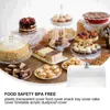 Dinnerware Sets Cover Cake Restaurant Dessert Protective Plastic Lid For Cakes Wooden Tray Pan Clear Cupcake