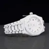 LUXURI markowe mrożone nadgarstek Moissanite Hip Hop dla mężczyzn Stalils Steel Bust w dół zegarek po cenie całościowej