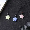 Chaveiros Cor Luminosa Estrela Telefone Cadeia Chaveiro Acessórios Saco Pingente Coreano Ins Caso Pendurado Cord Strap Lanyards