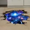 Criativo 3d universo galáxia adesivos de parede para teto teto auto-adesivo mural decoração personalidade à prova dwaterproof água piso adesivo282j