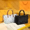 Neverfulls Einkaufstasche Designer-Taschen Frau Totes Frauen Brieftasche Leder Messenger Alte Blume Schwarz Weiß Einkaufen Schulterhandtasche Dame Große Kapazität Handtaschen