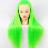 Cabeza de maniquí con entrenamiento de cabello, muñeca de peluquería, maniquíes, cabezas humanas, cabeza de maniquí femenina con pelo sintético Yaki4708158