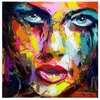 Francoise Nielly Paleta LNIFE retrato Cara Pintura al óleo Pintado a mano Personaje figura lienzo pared Imagen artística para sala de estar LJ235x