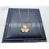 Desginer Chopard Jewelry Xiao Family Happy v Gold Love Five Flower Necklace Slidhing Clover Collar Chain