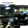 Lumières décoratives 28pcs T10 W5W intérieur de voiture LED dôme plaque d'immatriculation lampe mixte coffre parking BBS ensemble livraison directe Automobiles M Dhfdg