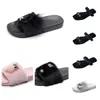 Projektantka Slipper Women Men Summer Sandal Fashion Canvan Flat Mule Platforma wysoka pięta platforma sandałowa suwak but gai czarny