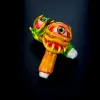 5" Tobacco hand Pipe 3D Evil Monster Face Character Smoking Glass Bong LL