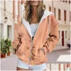 Mulheres Hoodies Moletons Baggy Moda Outono e Inverno Quente Colorf Retro Flor Impressão Casual Bolso Manga Longa Sem Mangas Drop de Otgpu