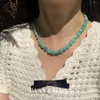 Pendants Natural Amazonite Choker Necklace Quartz Crystal Gemstone Women High Quality Jewelry Design Handmade