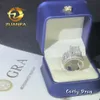 Hot Selling Diamond Rings Men Hip Hop Ring Classic Moissanite 925 Sterling Silver Ice Out Full Cuban