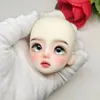 Cute Makeup Dolls Head 1/6 Mjd Joints Movable Body Dress Up Accessories White Skin Girls Dress Up Toy 240308