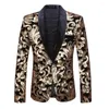 Mens Suits Green/Gold/Blue/Purple Sequins Embroidery Blazer Men Magician Stage Costume Bar Nightclub Glitter Suit Jacket Plus Size