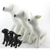 Söta nya husdjur torsos modeller pvc läder modeller hund mannequins husdjur klädstativ s m l dmls-001d lj201125283t