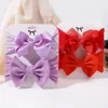 Hair Accessories 2pcs Baby Soft Headband Infant Born Bows Headwear Elastic Toddler Bandage Ribbon Big Head Band Dress Up