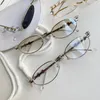 Lunettes de soleil 2024 Design rétro bordure avec diamants pour femmes et hommes à la mode petit cadre ovale lunettes plates douces