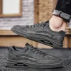 Zapatos casuales Zapatillas de deporte de cuero de suela suave para hombres Plataforma Primavera Low-tops Hombres caminando al aire libre resistente al desgaste