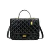 Sac à main Promotion Version coréenne Xiaoxiangfeng sac à dos 2024 été nouveau sac pour femme en cuir verni brillant motif caviar épaule tendance