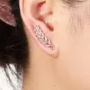 Boucles d'oreilles à clous pour femmes, feuilles ajourées, tendance, Vintage, cristal, Design Unique, couleur or, bijoux de fête pour filles, cadeaux