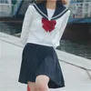 Japanische Schuluniform Anzug Matrose JK S2XL Basic Cartoon Mädchen Marine Schwarz Sets Kostüm Damen Mädchen Kostüm 240226