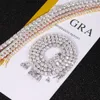 Yu Ying Gems из серебра 925 пробы с позолотой 18 карат, сертификат Gra D/vvs, теннисная цепочка с муассанитом для ювелирных изделий в стиле хип-хоп