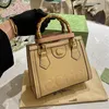 Ontwerper Diana Bamboo Toes Bag Women Luxurys Letter Tote Tassen Winkelzak Handtassen Crossbody Mini schoudertas Wallet Koppeling Woman Purse